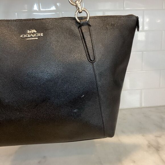 Coach Ava Crossgrain Leather Shoulder Bag Tote - Picture 3 of 14